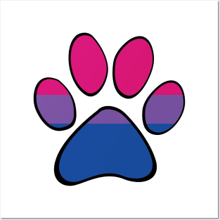 Bisexual Pride Paw Posters and Art